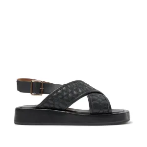 Atrid sandal leather - BLACK / BLACK