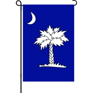 12 in. South Caraolina Garden Flag - Crescent Moon