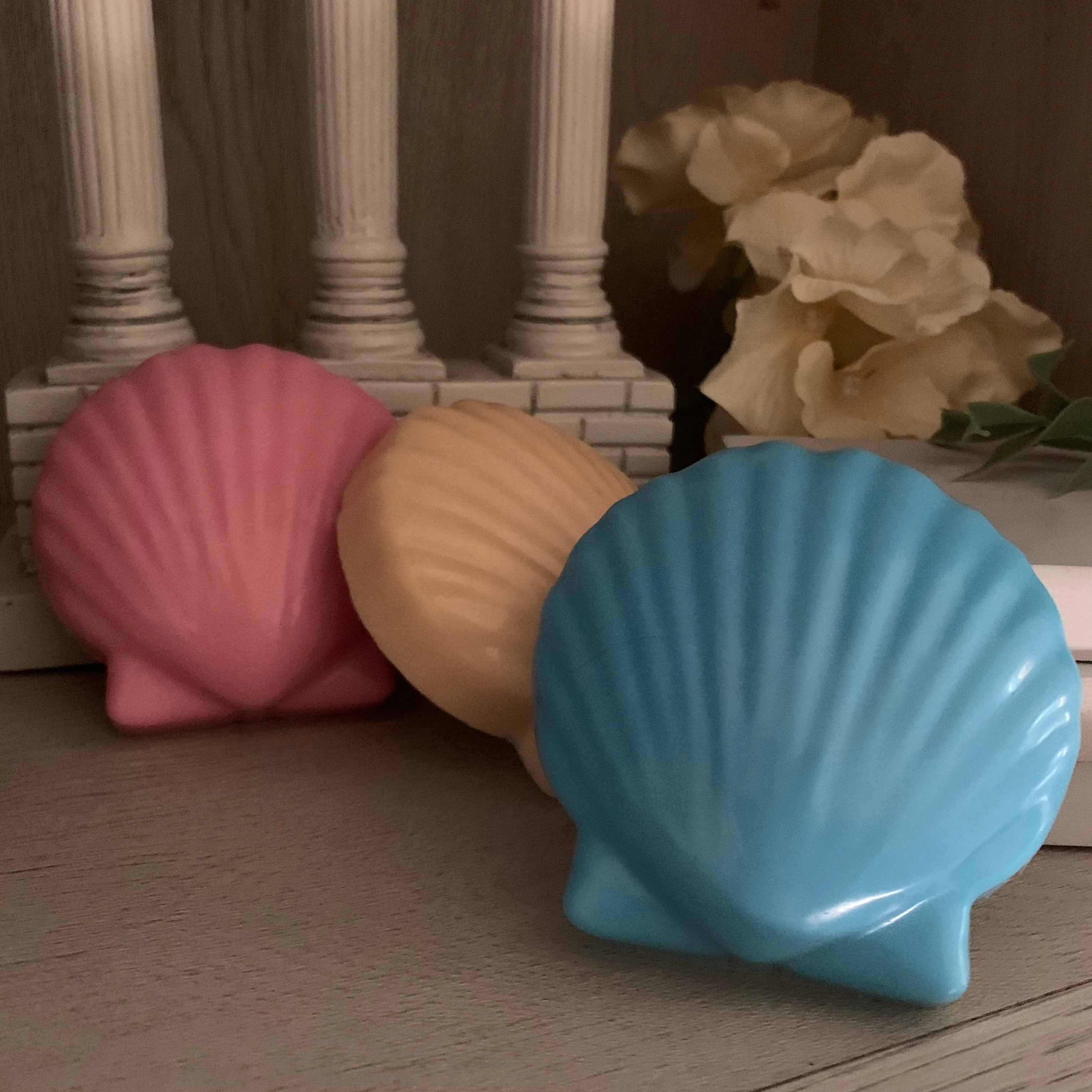 3-Pack Seashell Shaped Goat Milk Soap Bundle