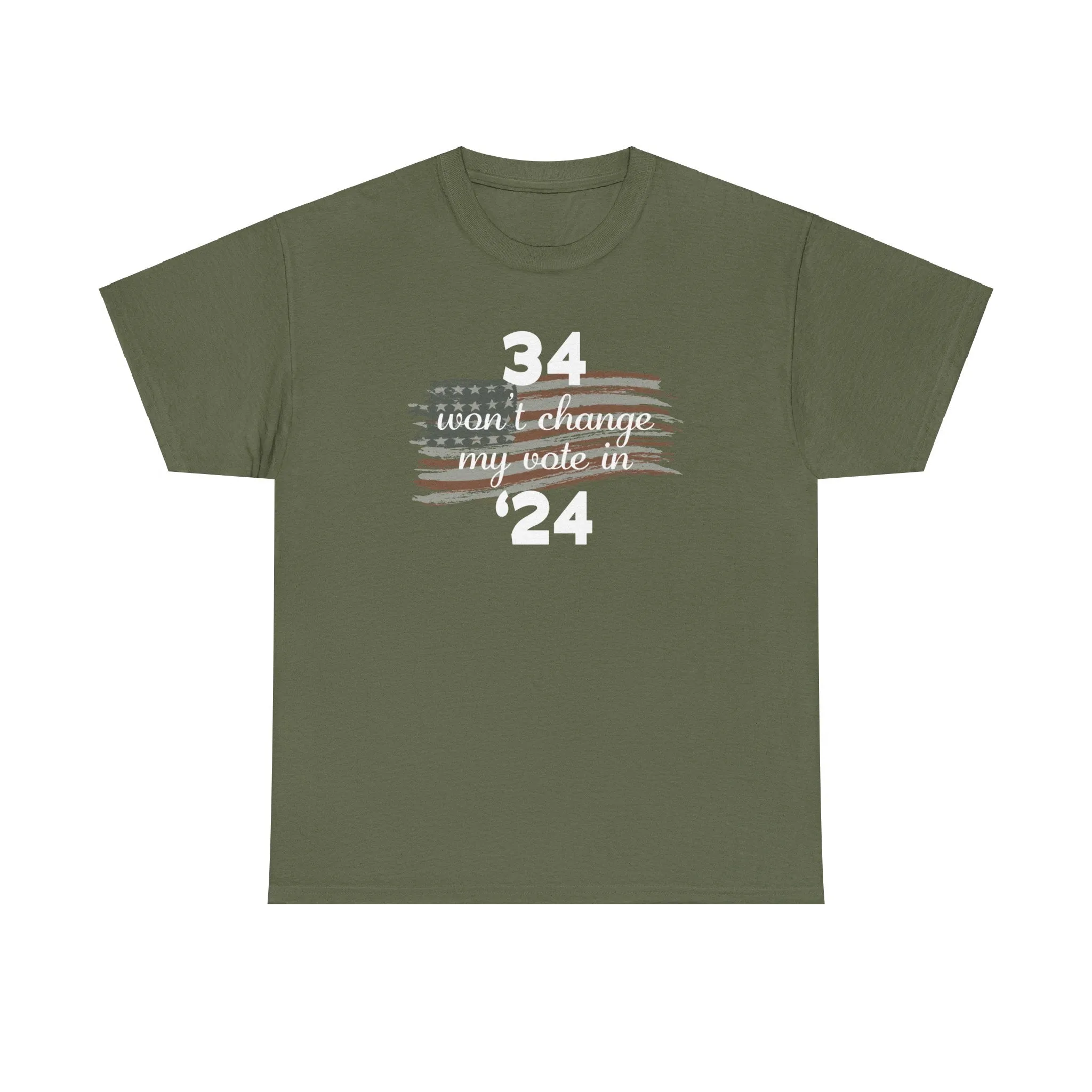 34 Won't Change My Vote In '24 T-Shirt