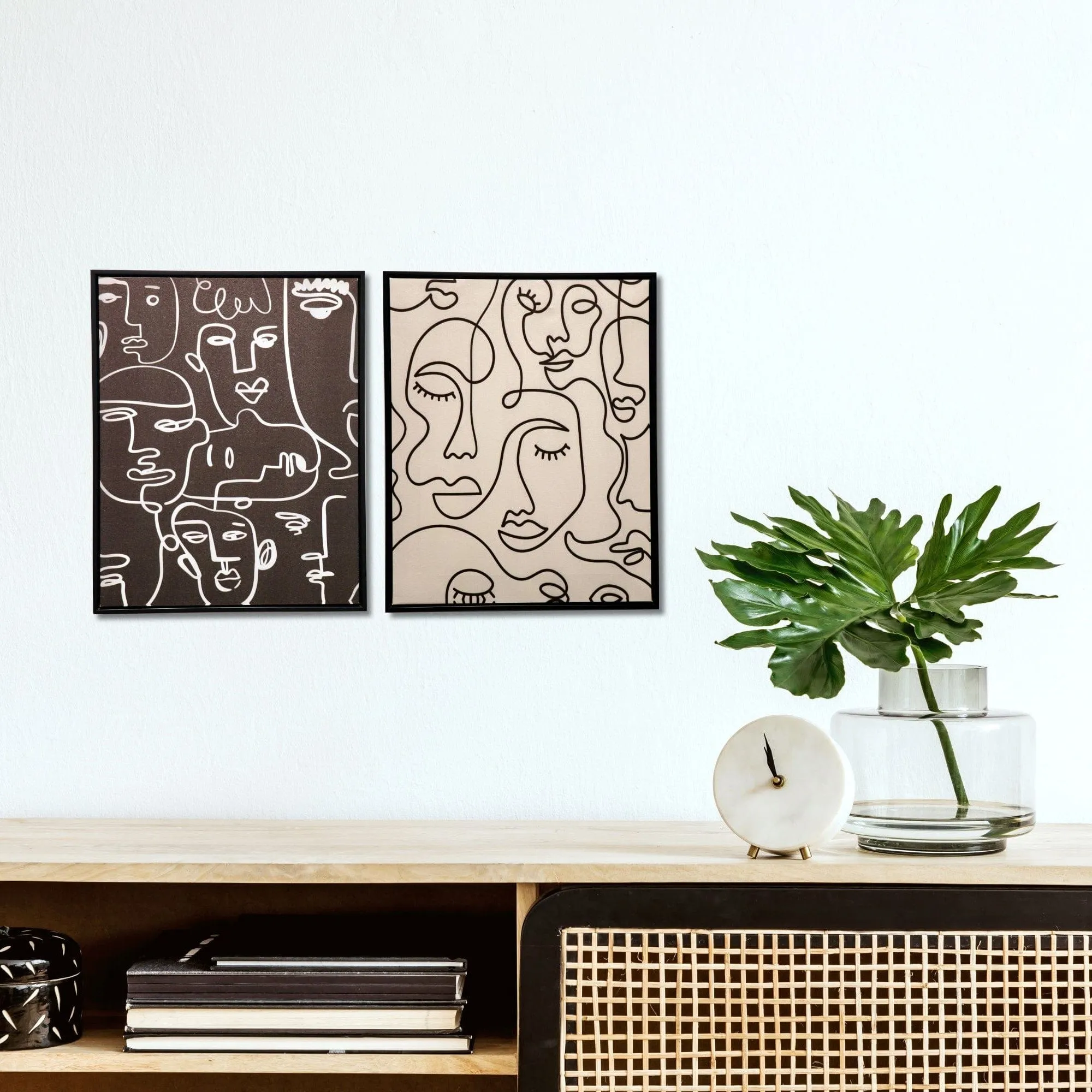 Abstract Man Canvas Print