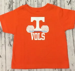 Adult University of Tennessee “VOLS” Pom Poms T-shirt