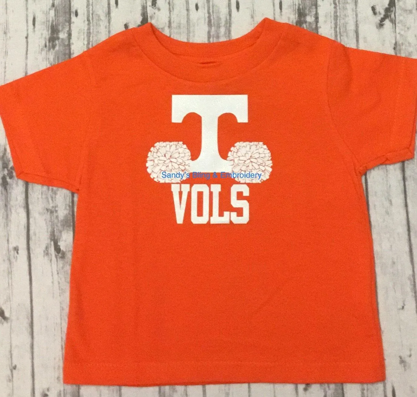 Adult University of Tennessee “VOLS” Pom Poms T-shirt