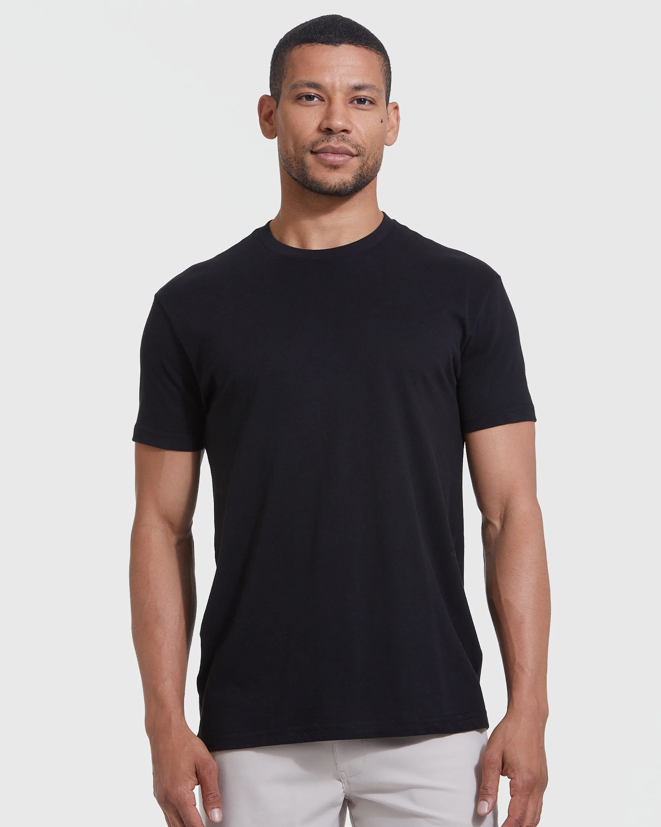 All Black Short Sleeve Crew Neck 12-Pack