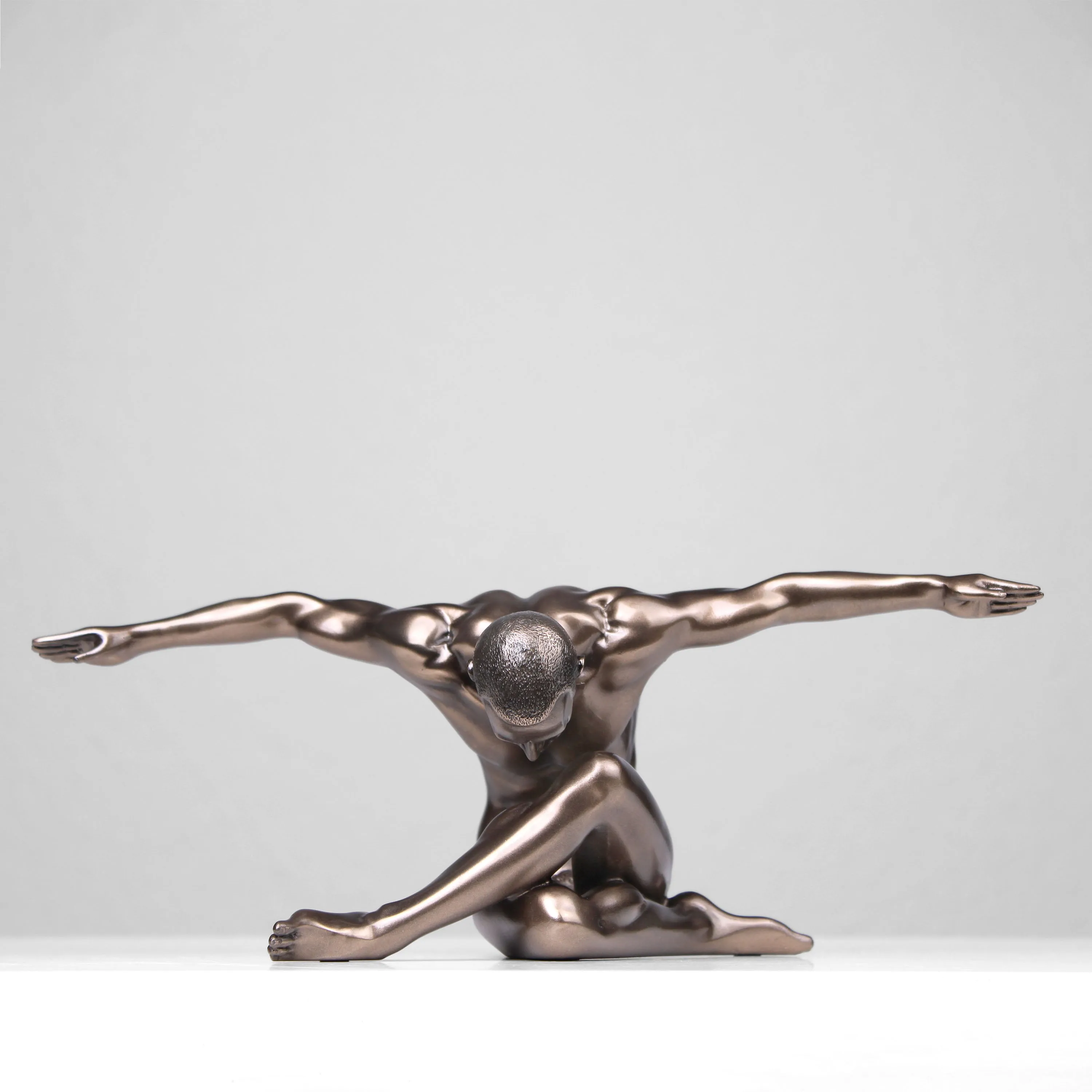 Athlete Statue (Cold Cast Bronze Sculpture)