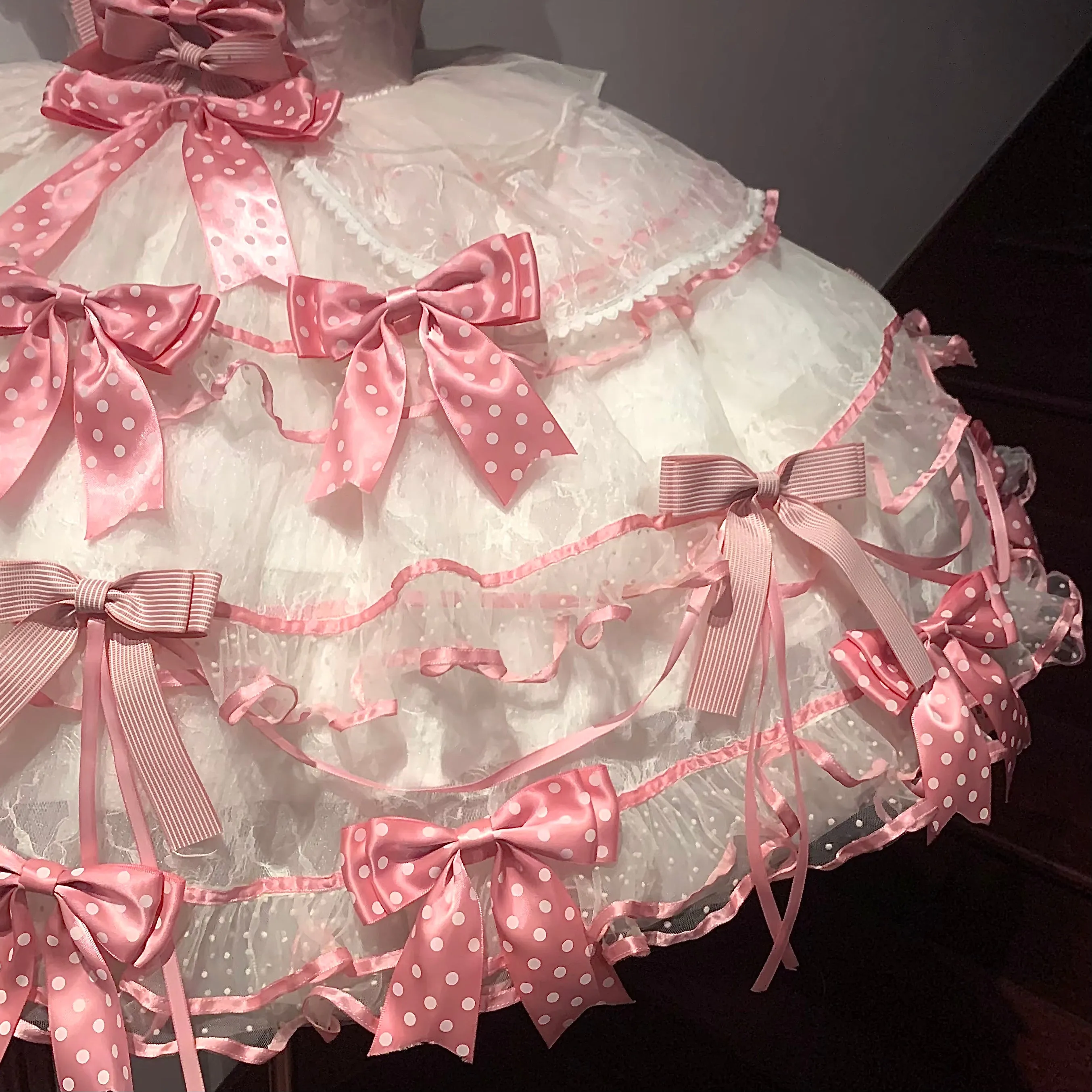 Barbie pink bow lolita dress