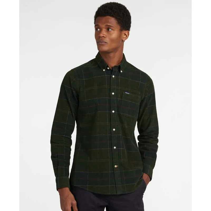 Barbour Blair Corduroy Tailored Mens Shirt - Classic Tartan