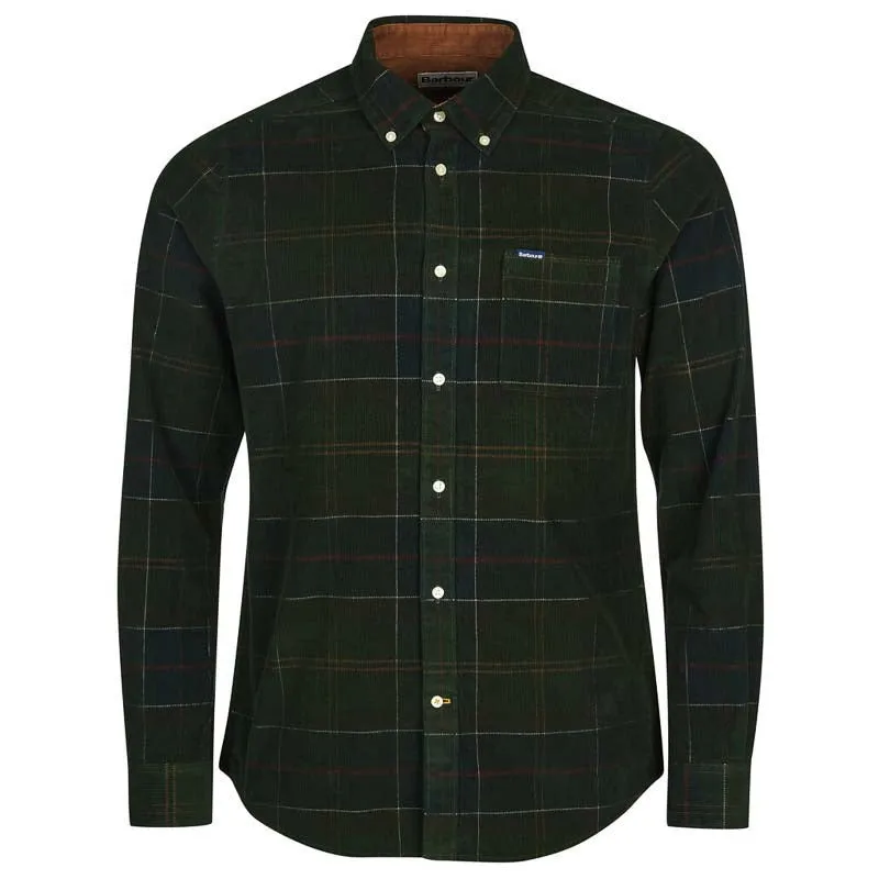 Barbour Blair Corduroy Tailored Mens Shirt - Classic Tartan