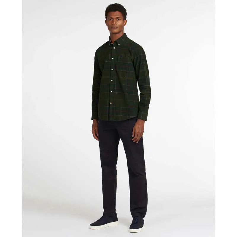 Barbour Blair Corduroy Tailored Mens Shirt - Classic Tartan