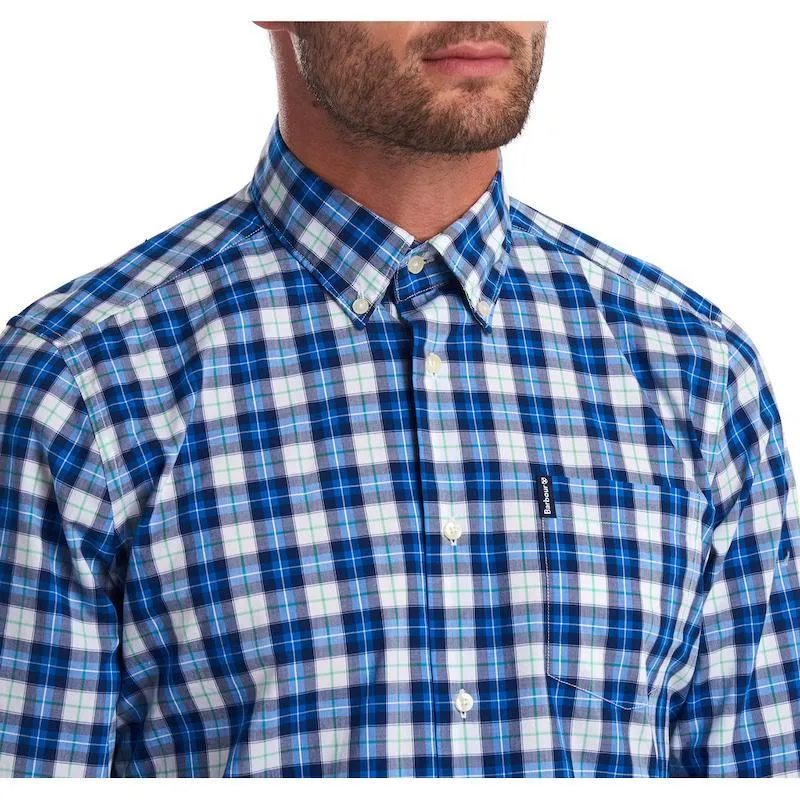 Barbour Highland Check 28 Tailored Fit Mens Shirt - Blue