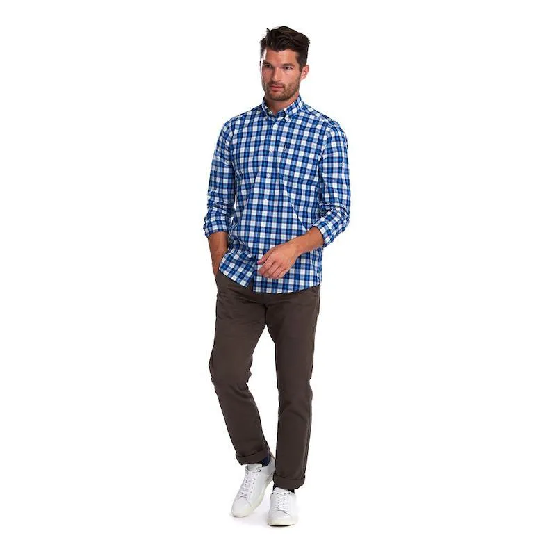 Barbour Highland Check 28 Tailored Fit Mens Shirt - Blue