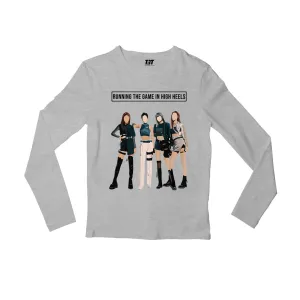 Black Pink Full Sleeves T shirt - Running The Game