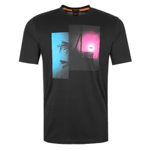 BOSS Teecollage T Shirt in Black