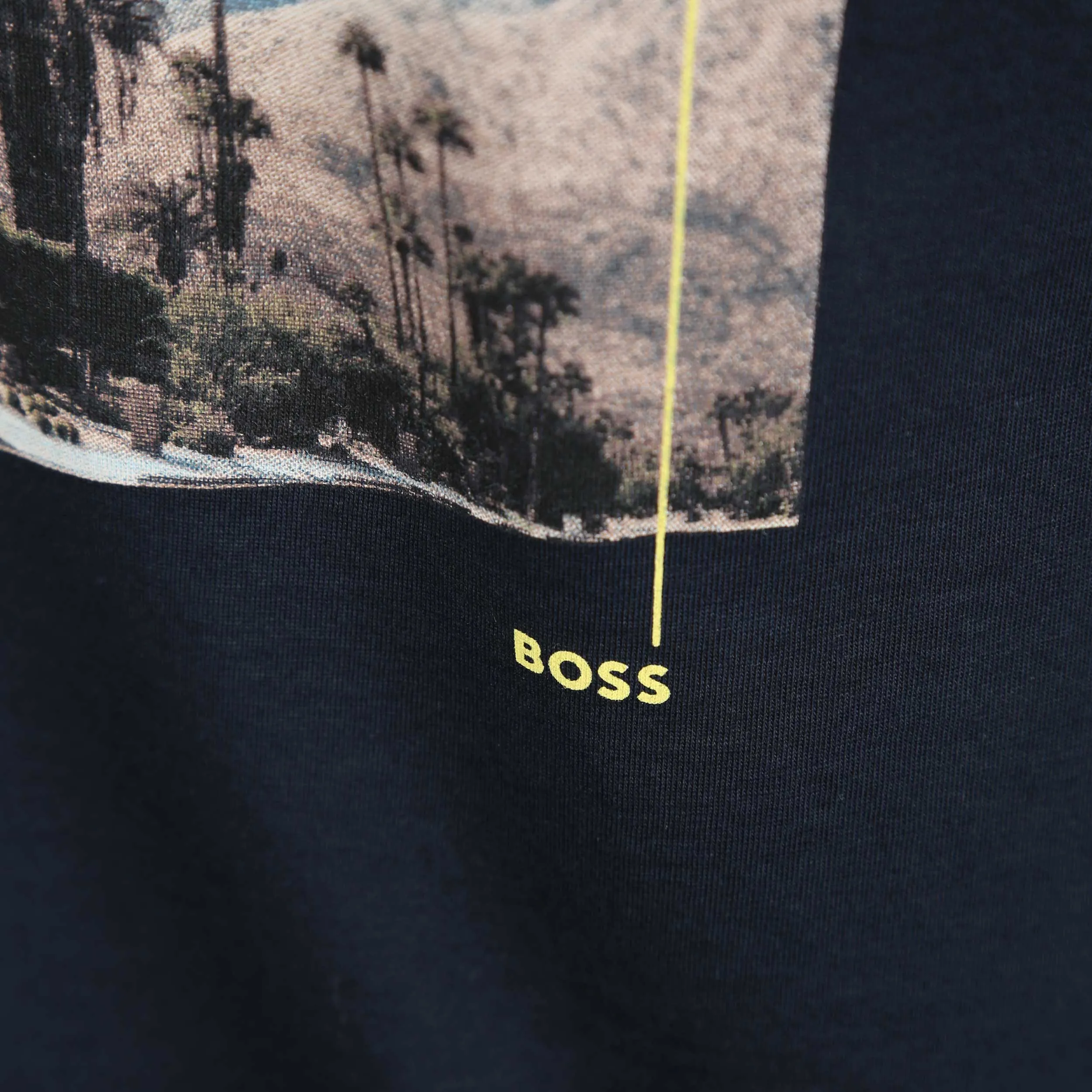 BOSS Teecollage T Shirt in Dark Blue