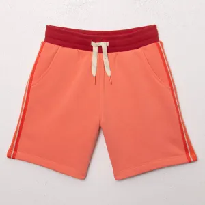 Boys' Bermudas with apricot side stripes