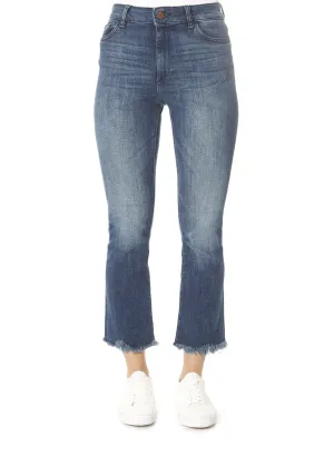 'Bridget' El Camino Cropped Mid Rise Jeans