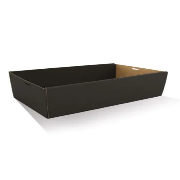 BULK 50pk Large Black Grazing Box 560x255x80mm (NO LIDS)