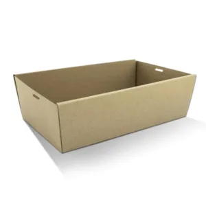 BULK 50pk Medium Brown Grazing Box 360x255x80mm (NO LIDS)