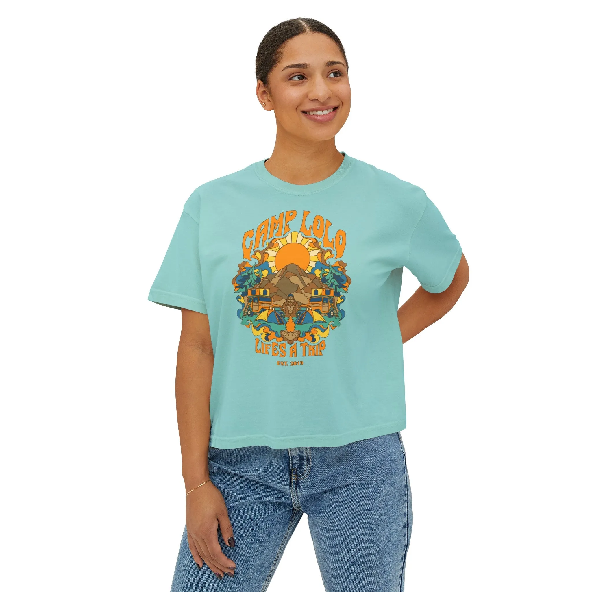 Camp Lolo Trippin' Women's Boxy Tee