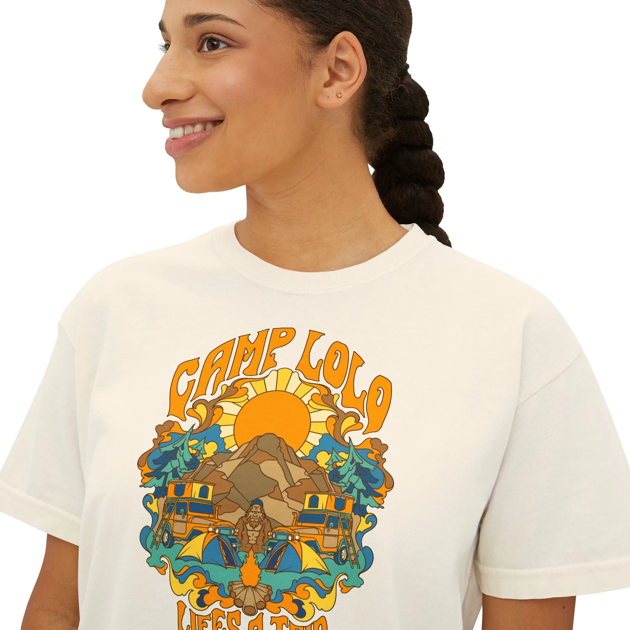 Camp Lolo Trippin' Women's Boxy Tee