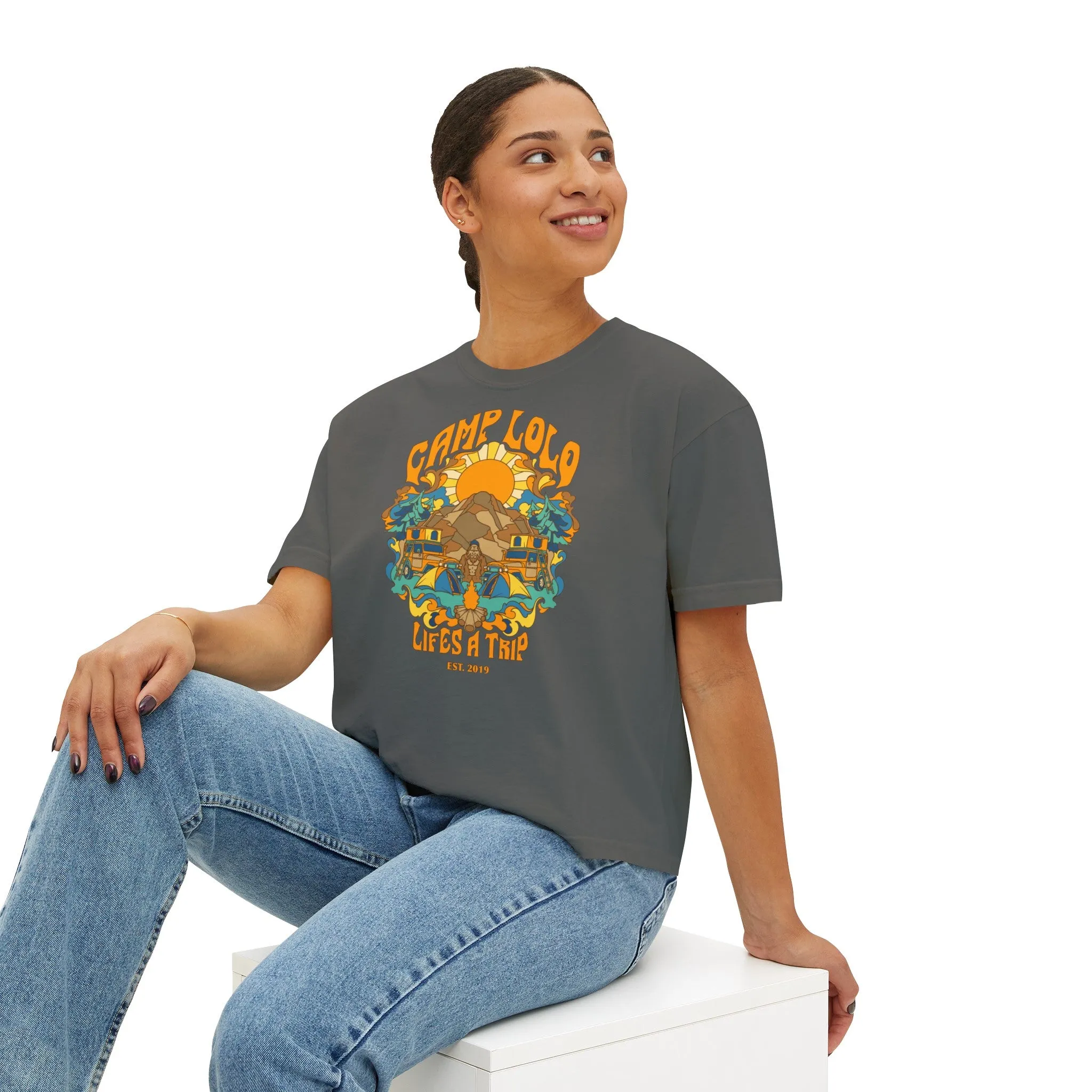 Camp Lolo Trippin' Women's Boxy Tee