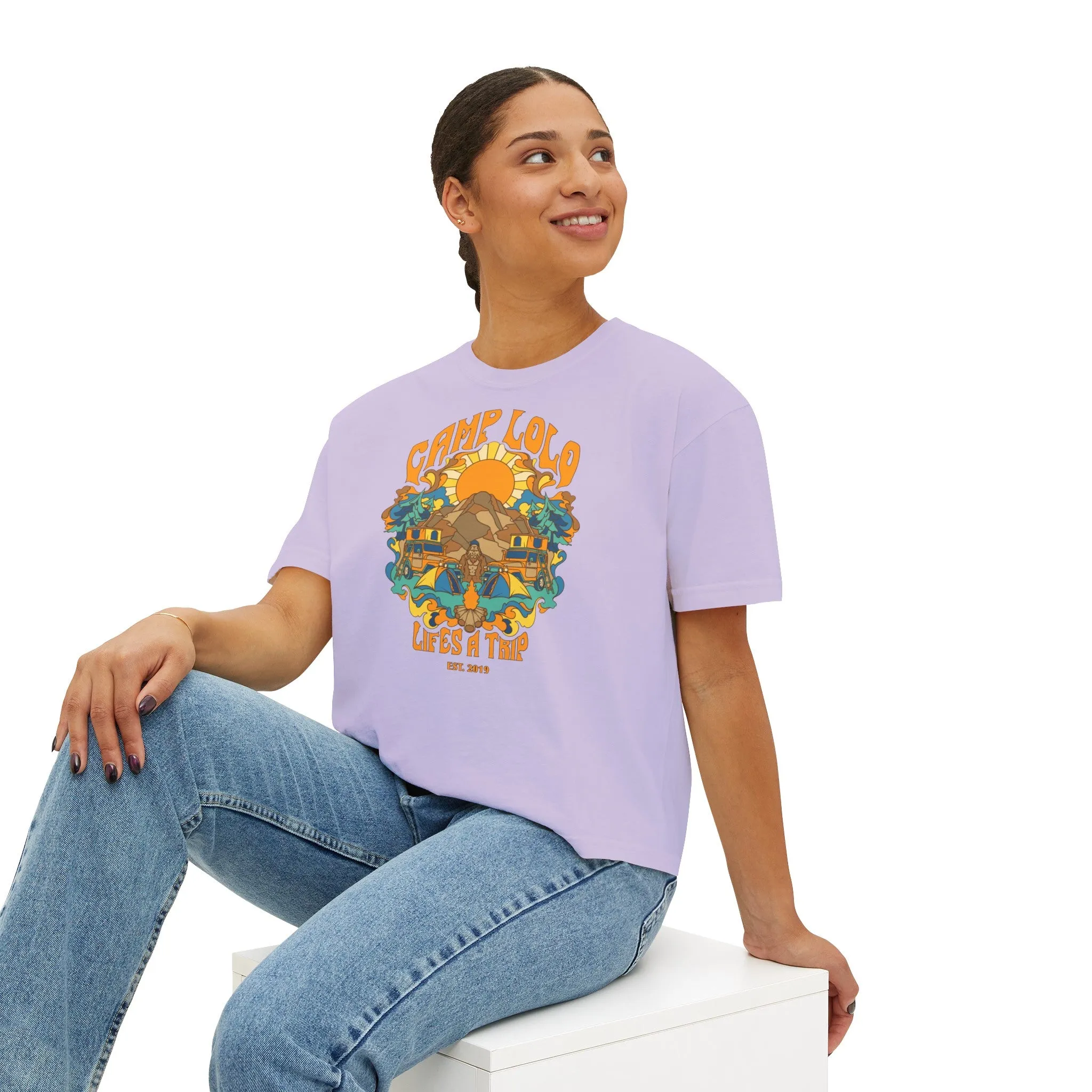 Camp Lolo Trippin' Women's Boxy Tee