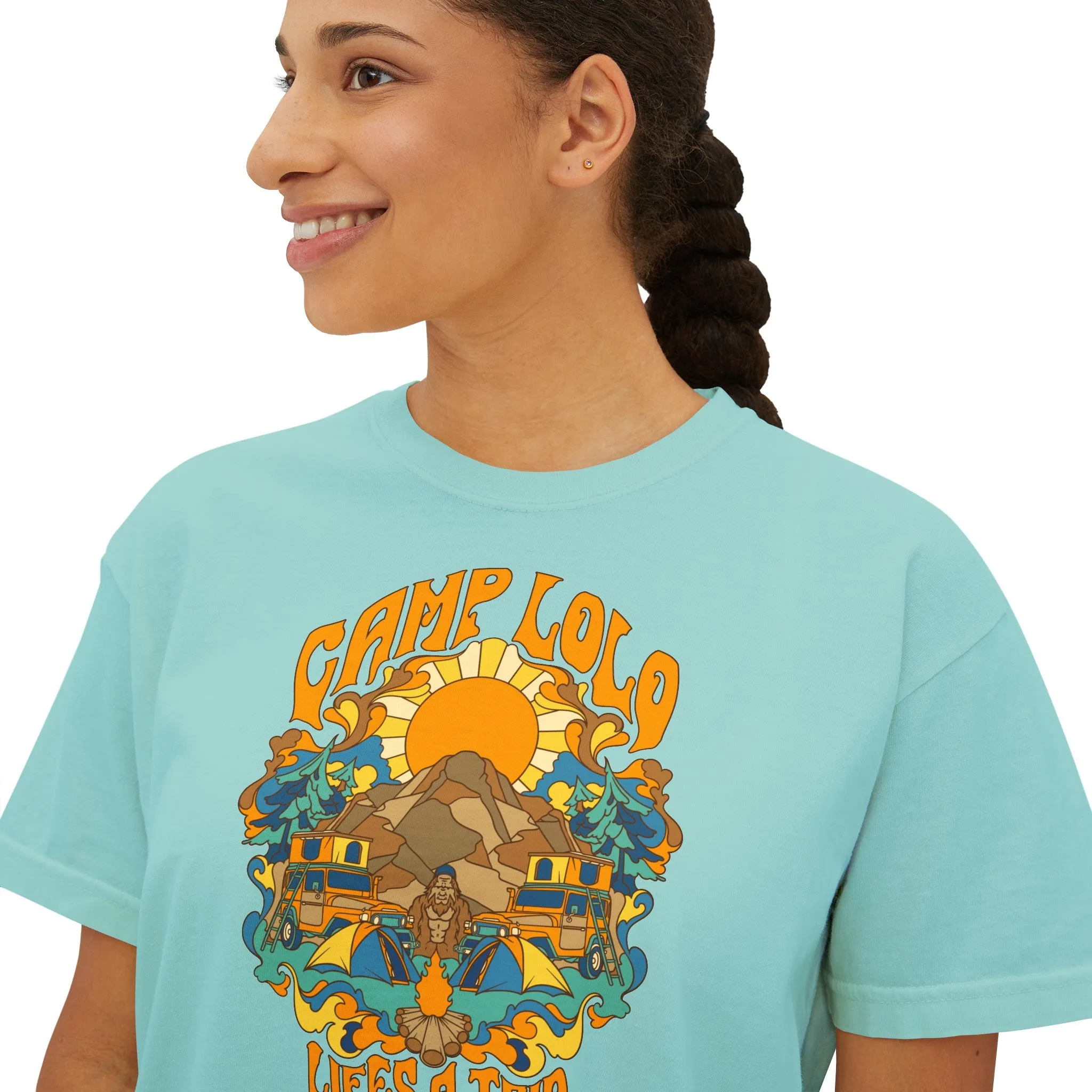 Camp Lolo Trippin' Women's Boxy Tee