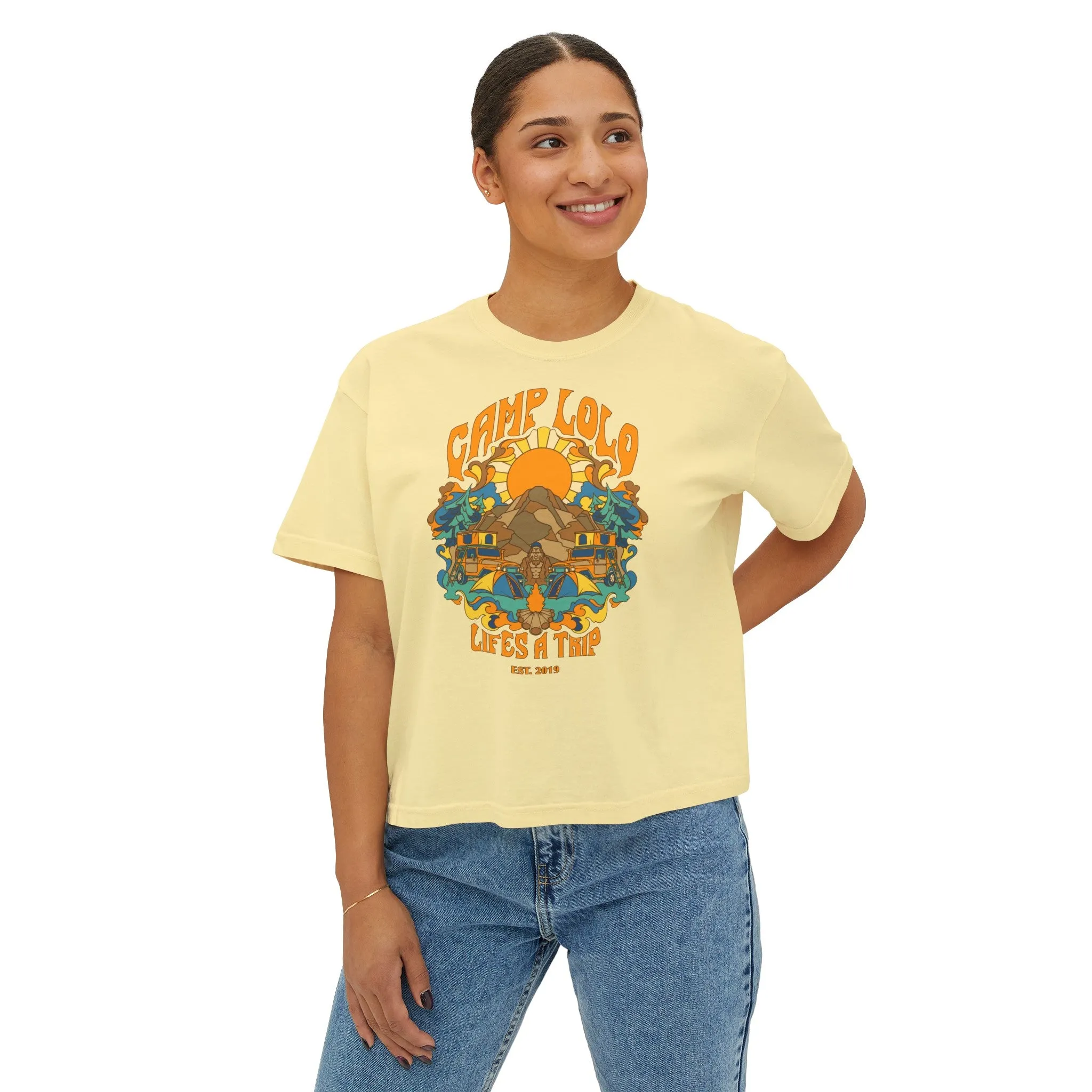 Camp Lolo Trippin' Women's Boxy Tee