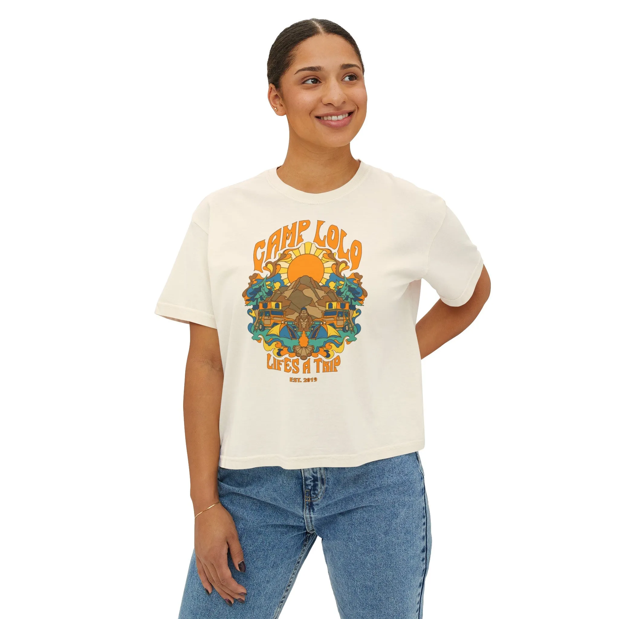 Camp Lolo Trippin' Women's Boxy Tee