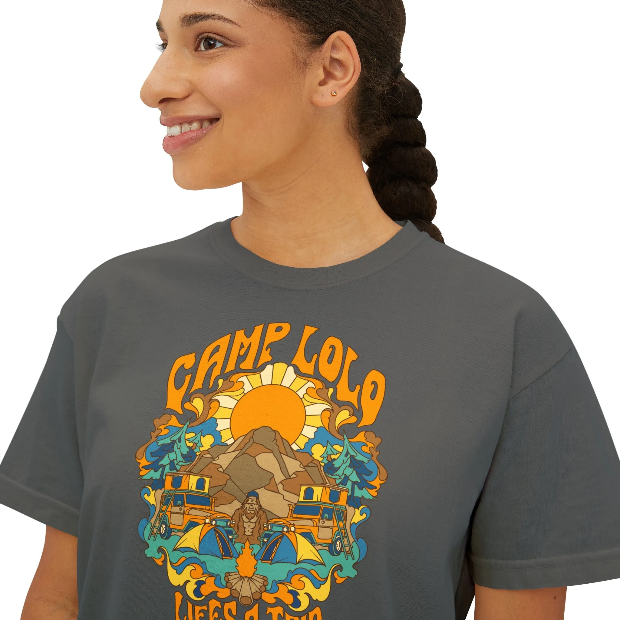 Camp Lolo Trippin' Women's Boxy Tee