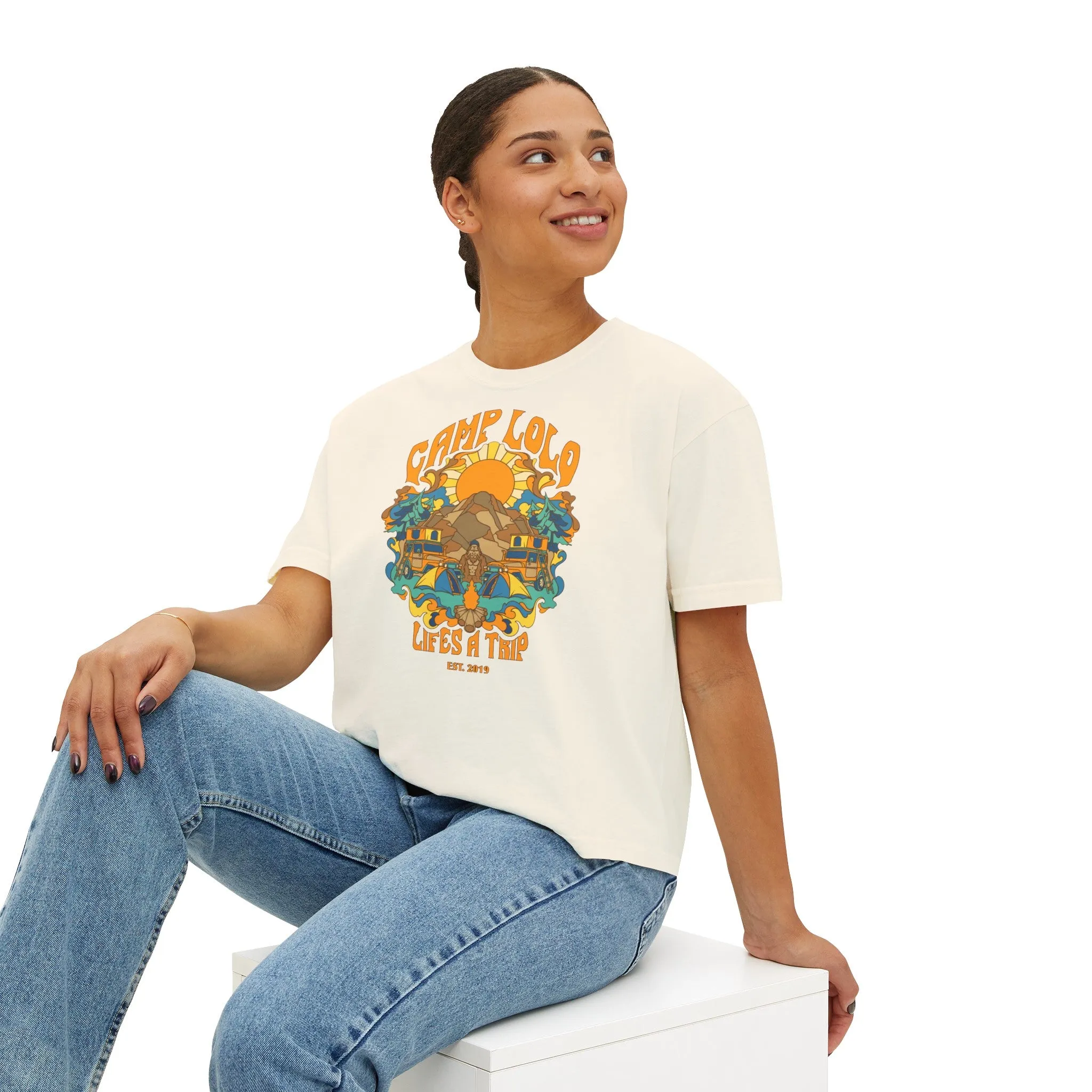 Camp Lolo Trippin' Women's Boxy Tee