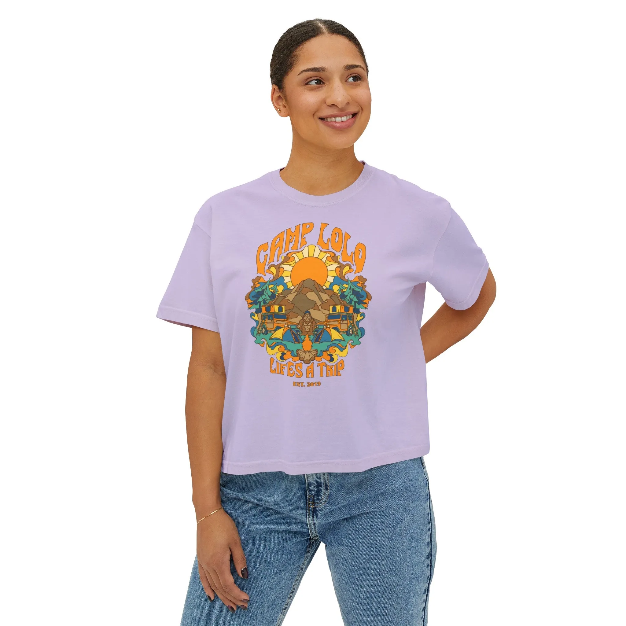 Camp Lolo Trippin' Women's Boxy Tee