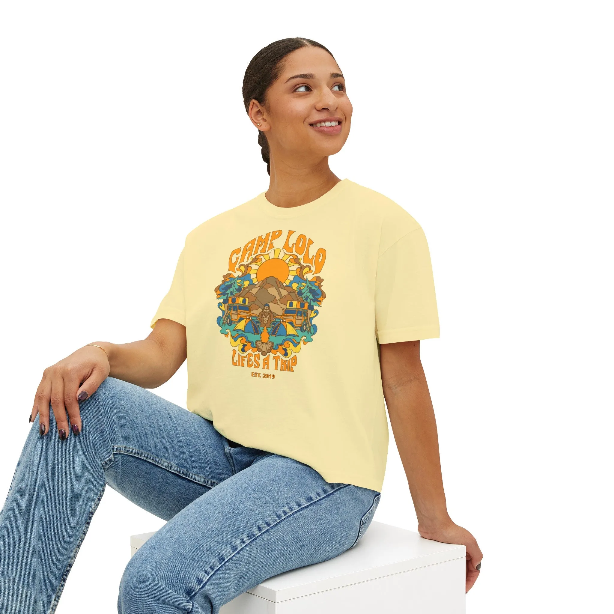 Camp Lolo Trippin' Women's Boxy Tee