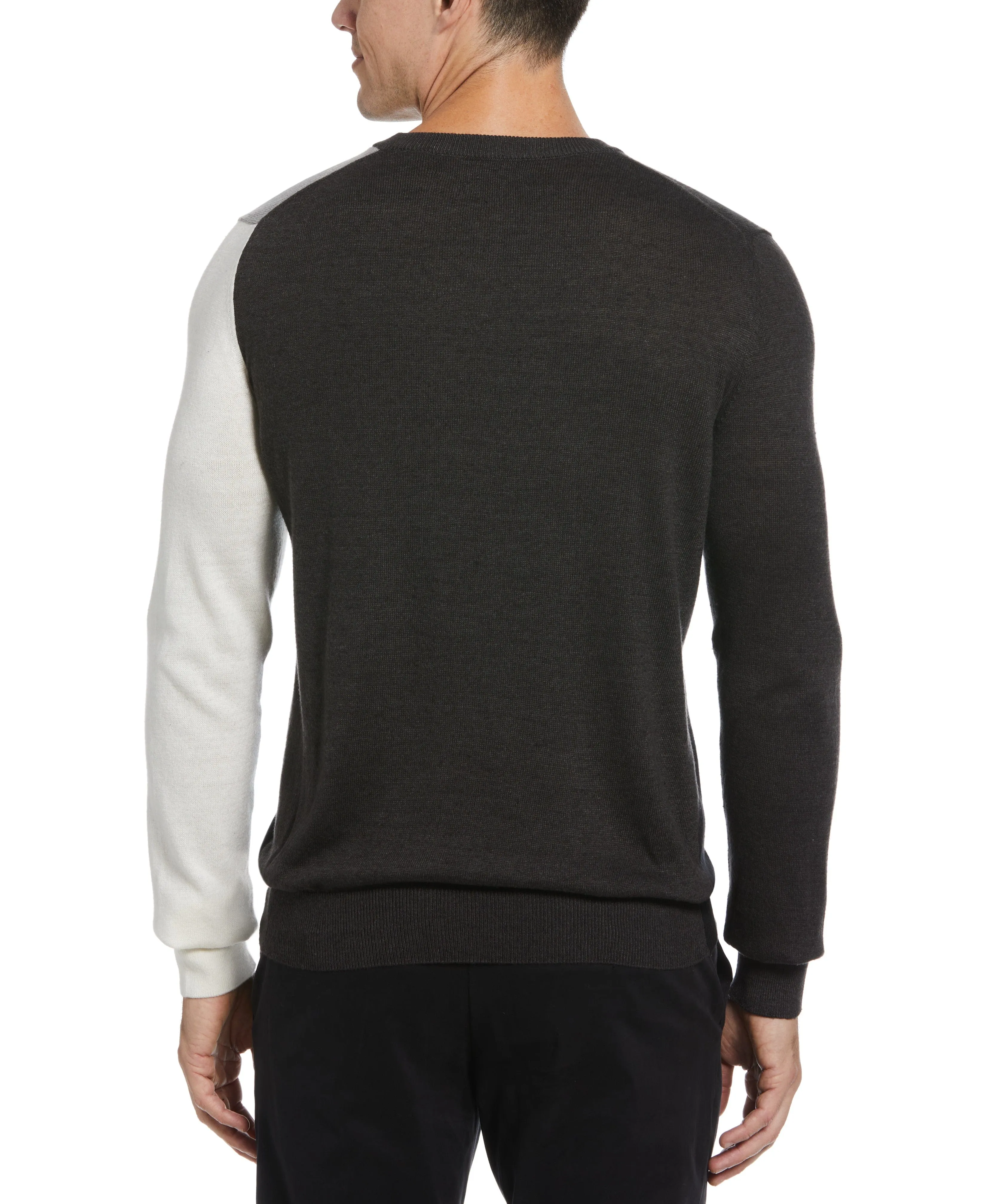 Color Block V-Neck Sweater