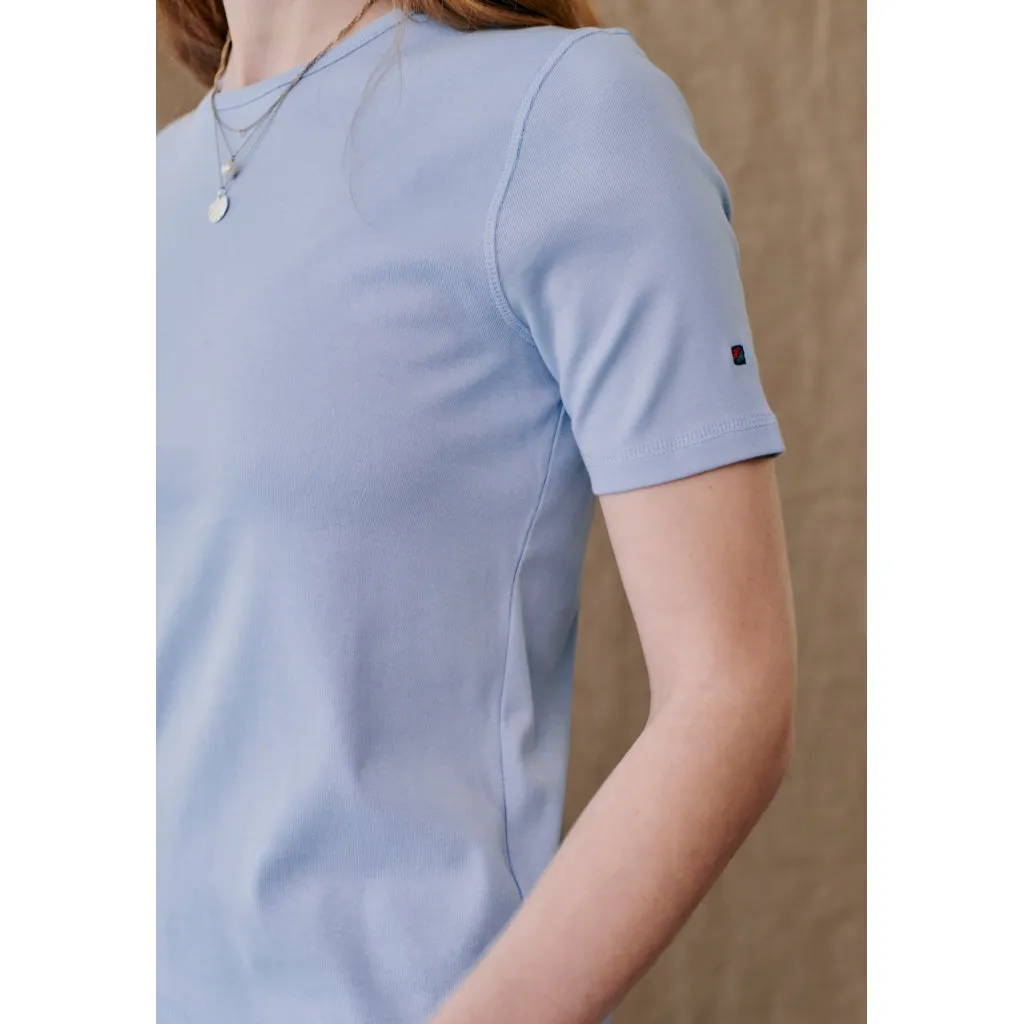 Cora Short Sleeve Tee - Sky blue