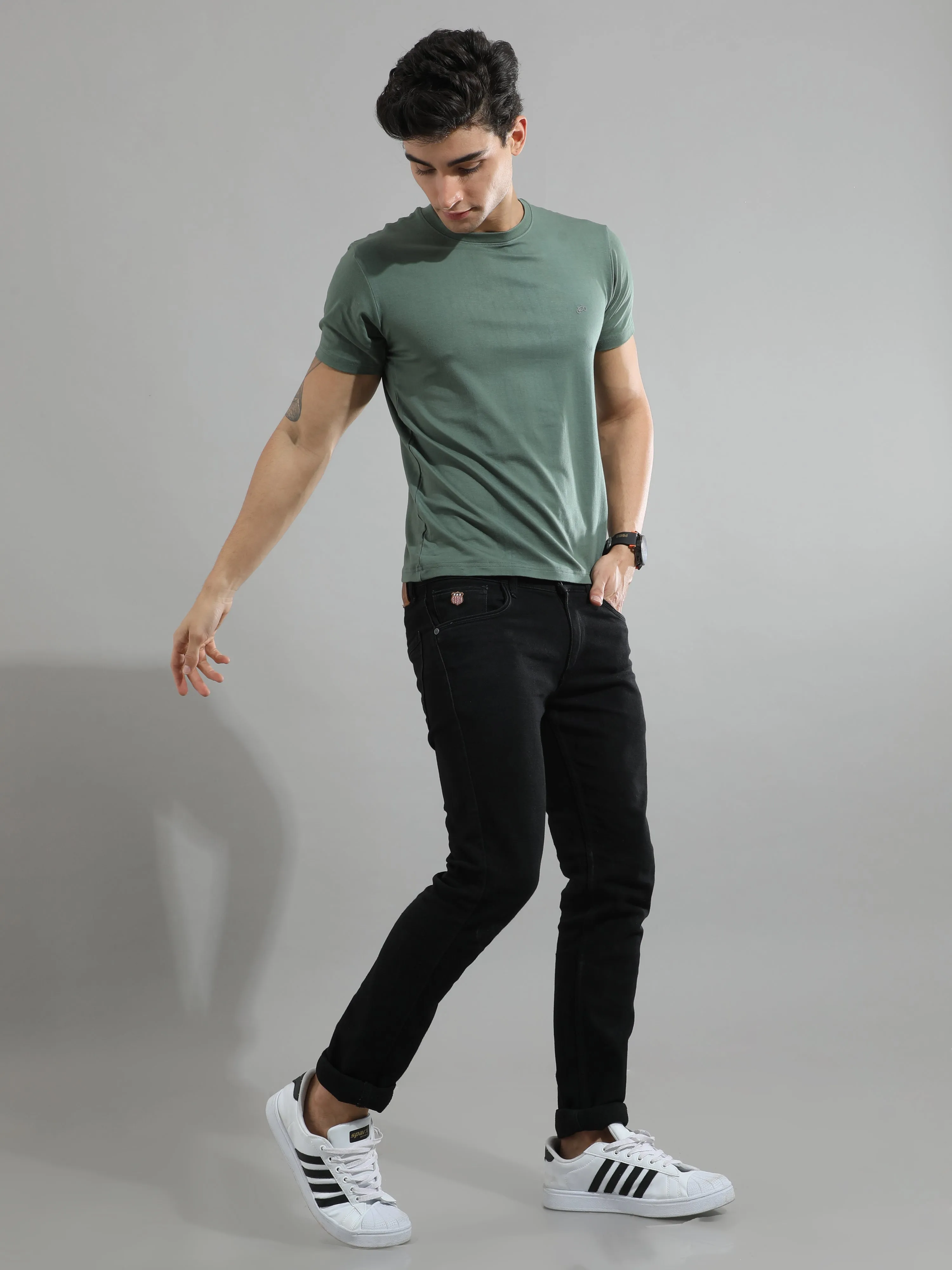 Deep Olive Bamboo Fabric T-Shirt