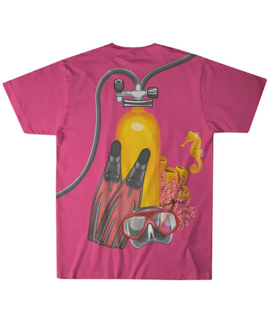 Dive Gear T-Shirt - Pink