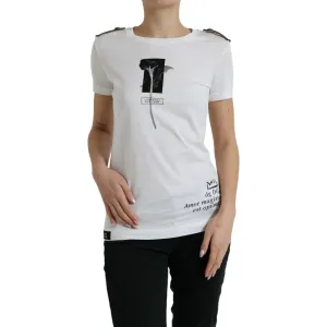 Dolce & Gabbana Elegant Monochrome Crew Neck T-Shirt