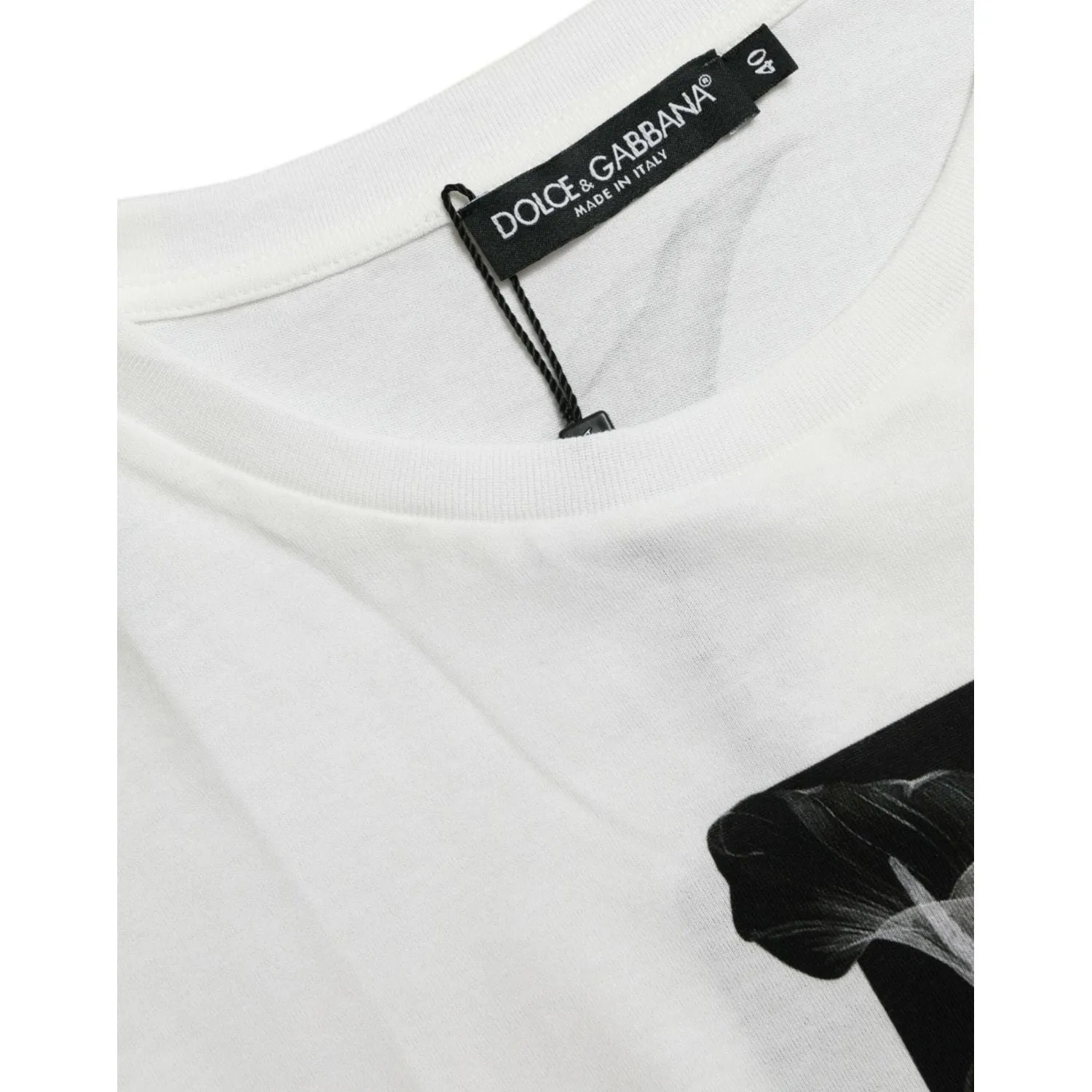 Dolce & Gabbana Elegant Monochrome Crew Neck T-Shirt