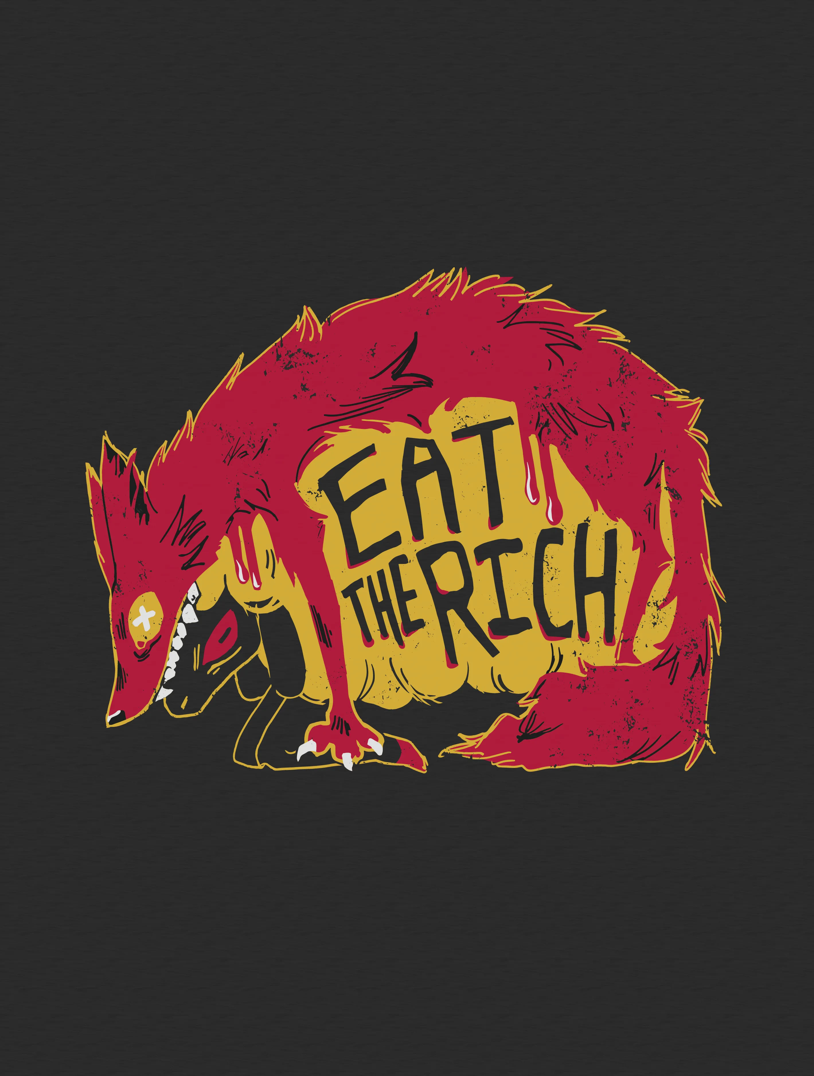 Eat The Rich · V-Neck Hoodie