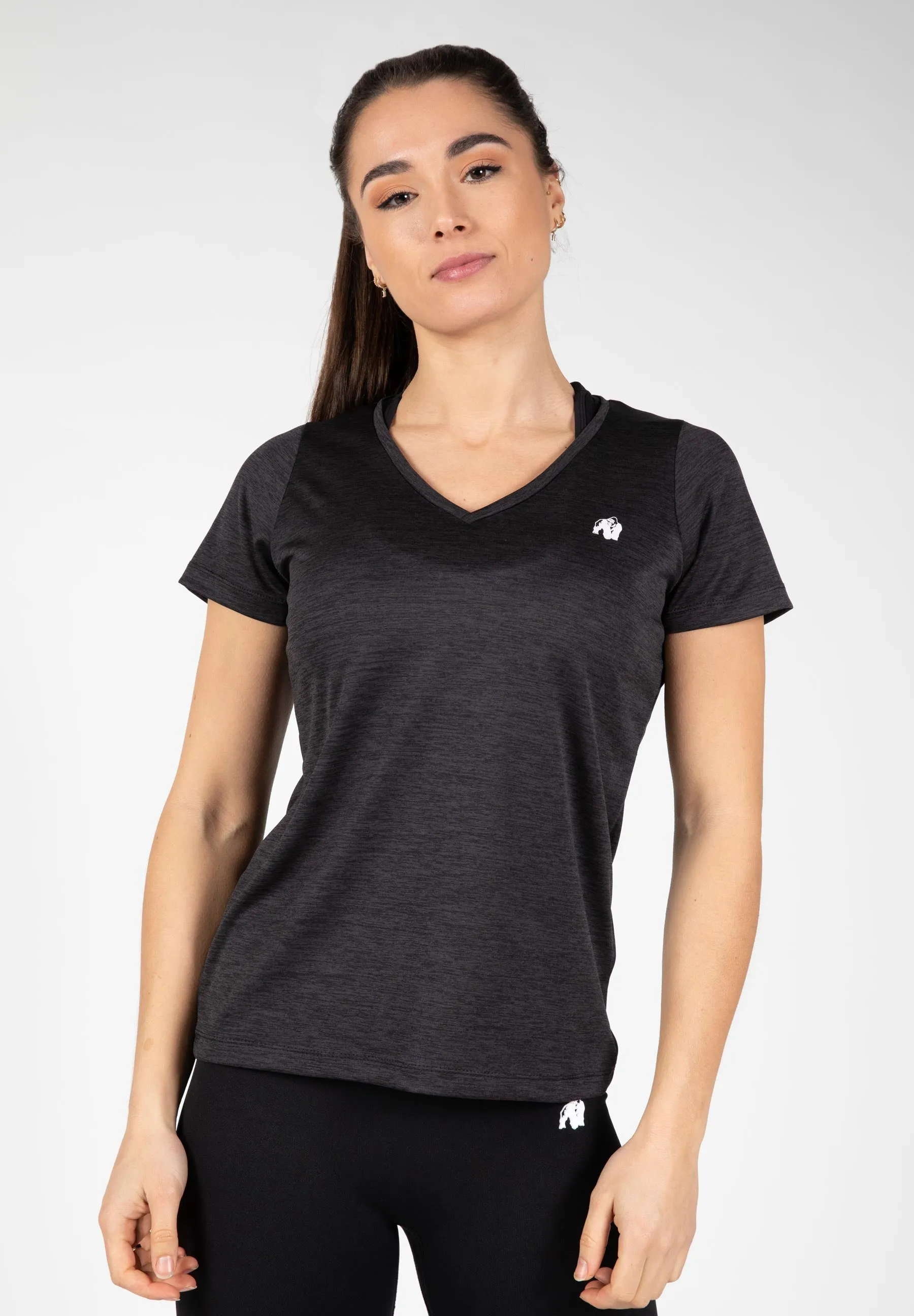 Elmira V-Neck T-Shirt - Black