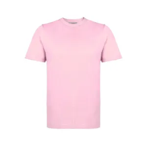 FERRANTE Cotton Jersey Crew Neck T-Shirt PINK