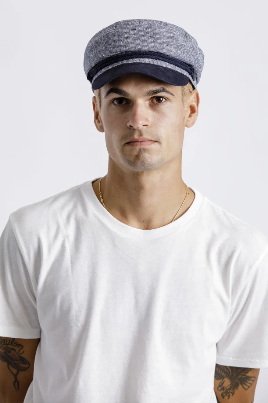 Fiddler Cap - Navy/Off White