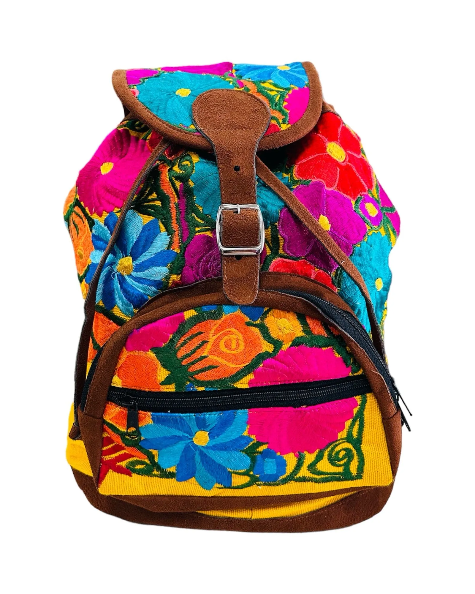 Floral Embroidered Backpack