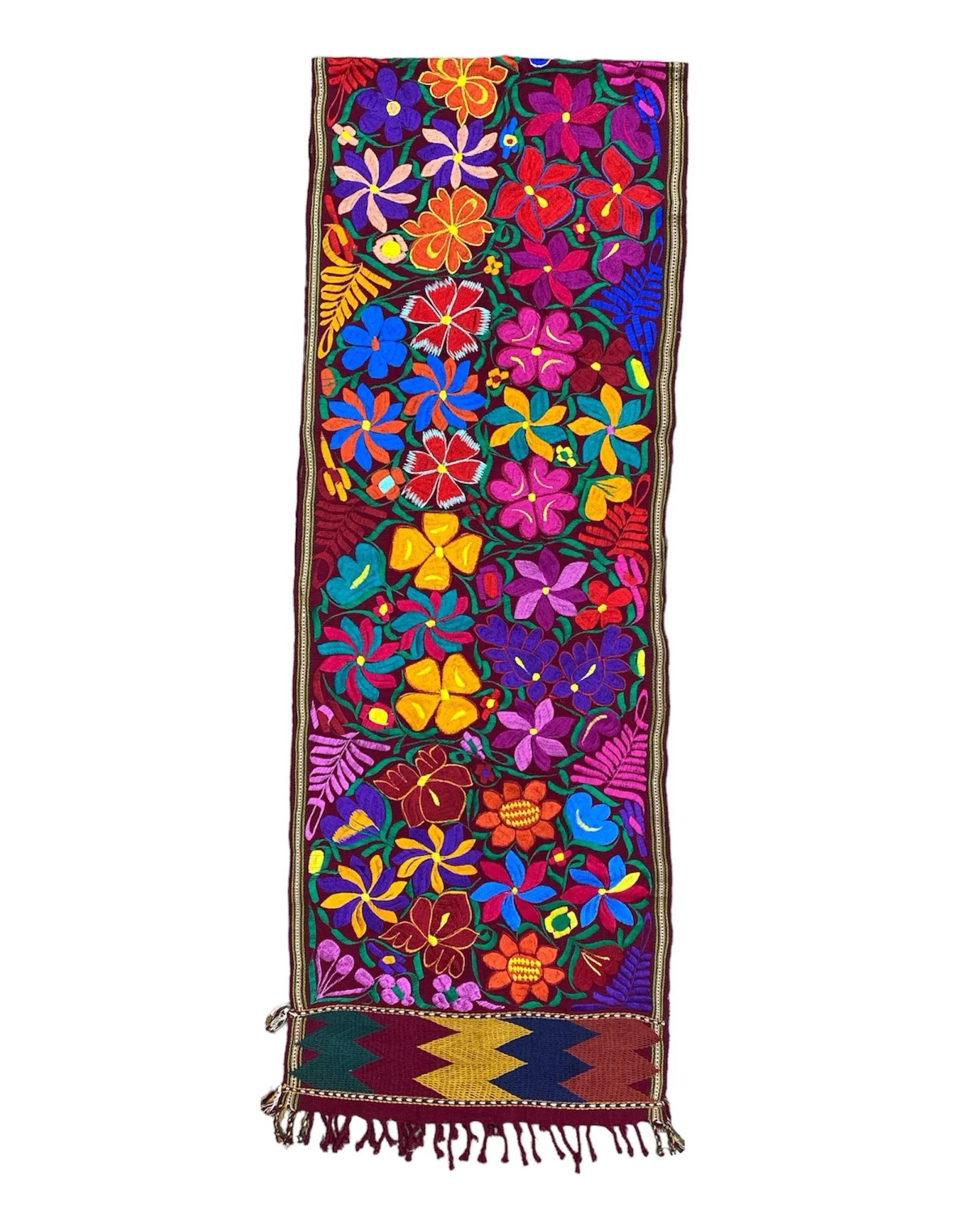 Floral Embroidered Table runner