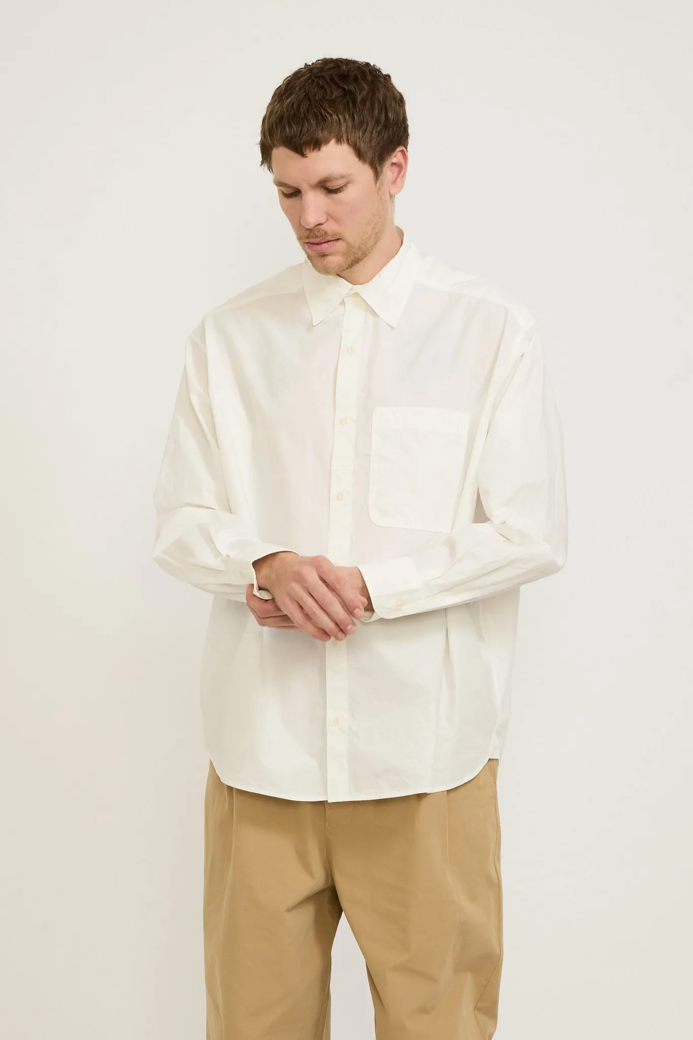 GOOD BASICS | Oversized Fit Shirt White