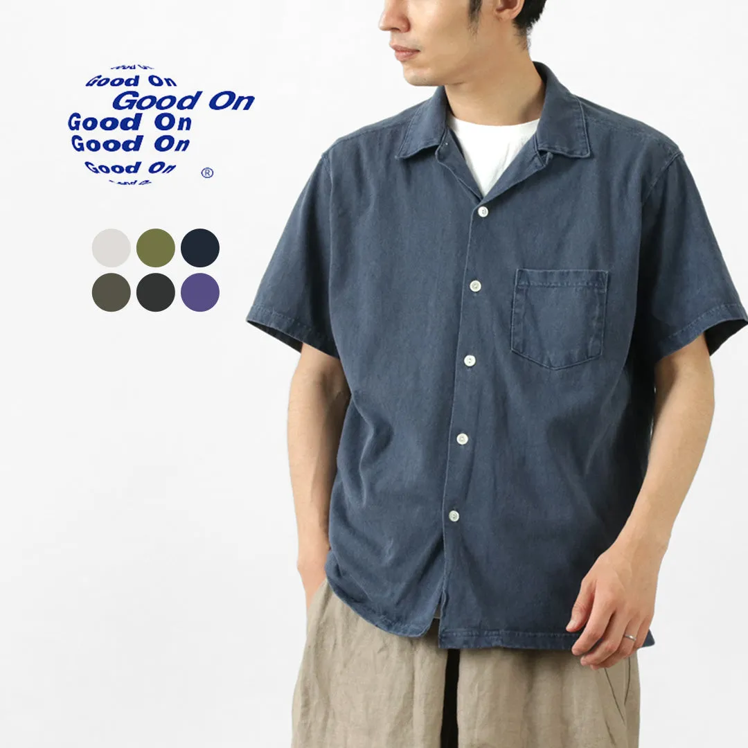 GOOD ON / Short Sleeve TEE Open Collar Shirt