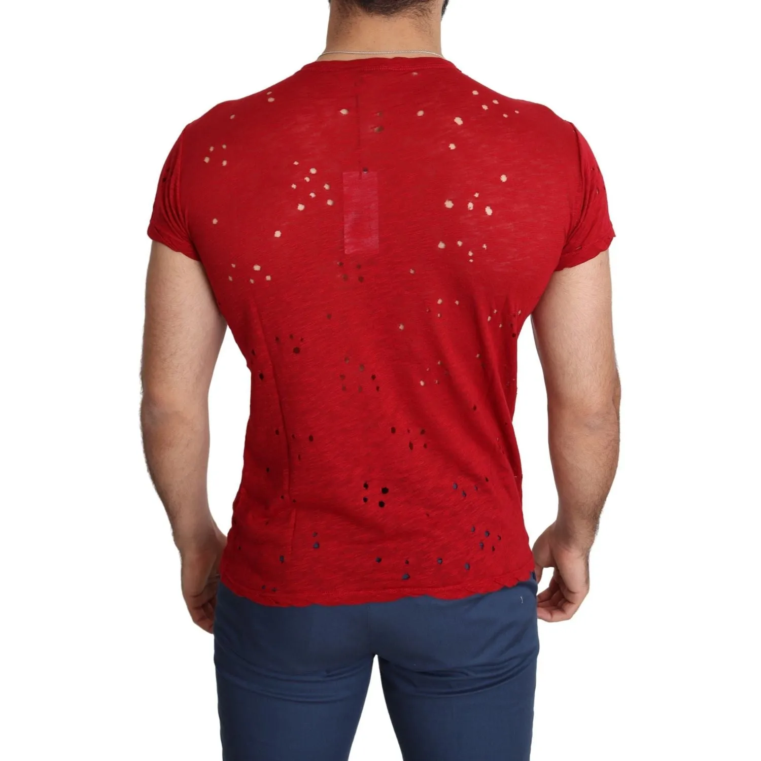 Guess Radiant Red Cotton Tee Perfect For Everyday Style