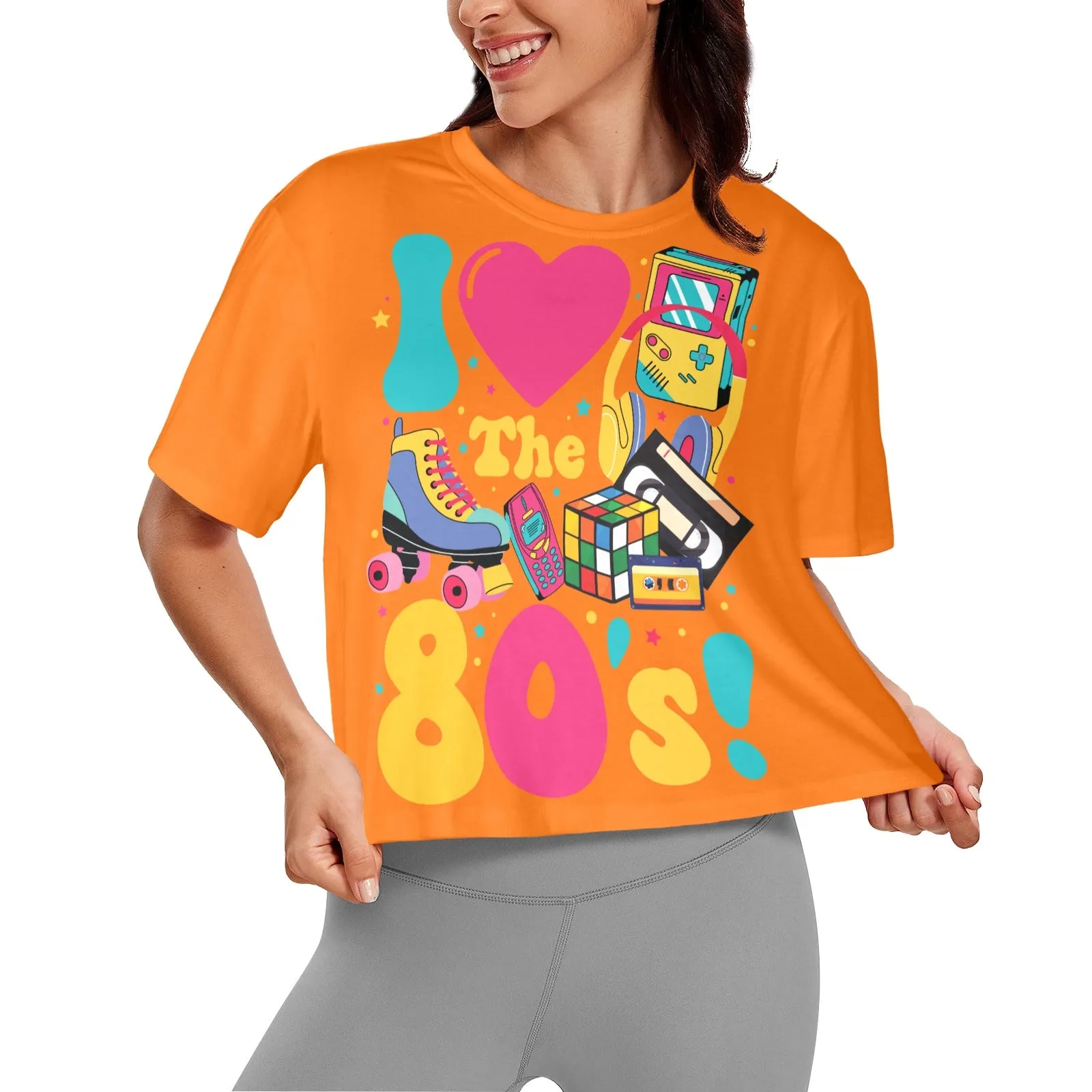 I Love the 80's  Women's Cropped T-Shirt