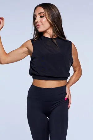 Jenna Fairfax Crop Black